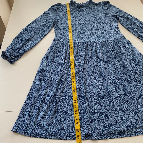 Boden Clara Jersey Dress Frost Blue Size 12 - Picture 14 of 15